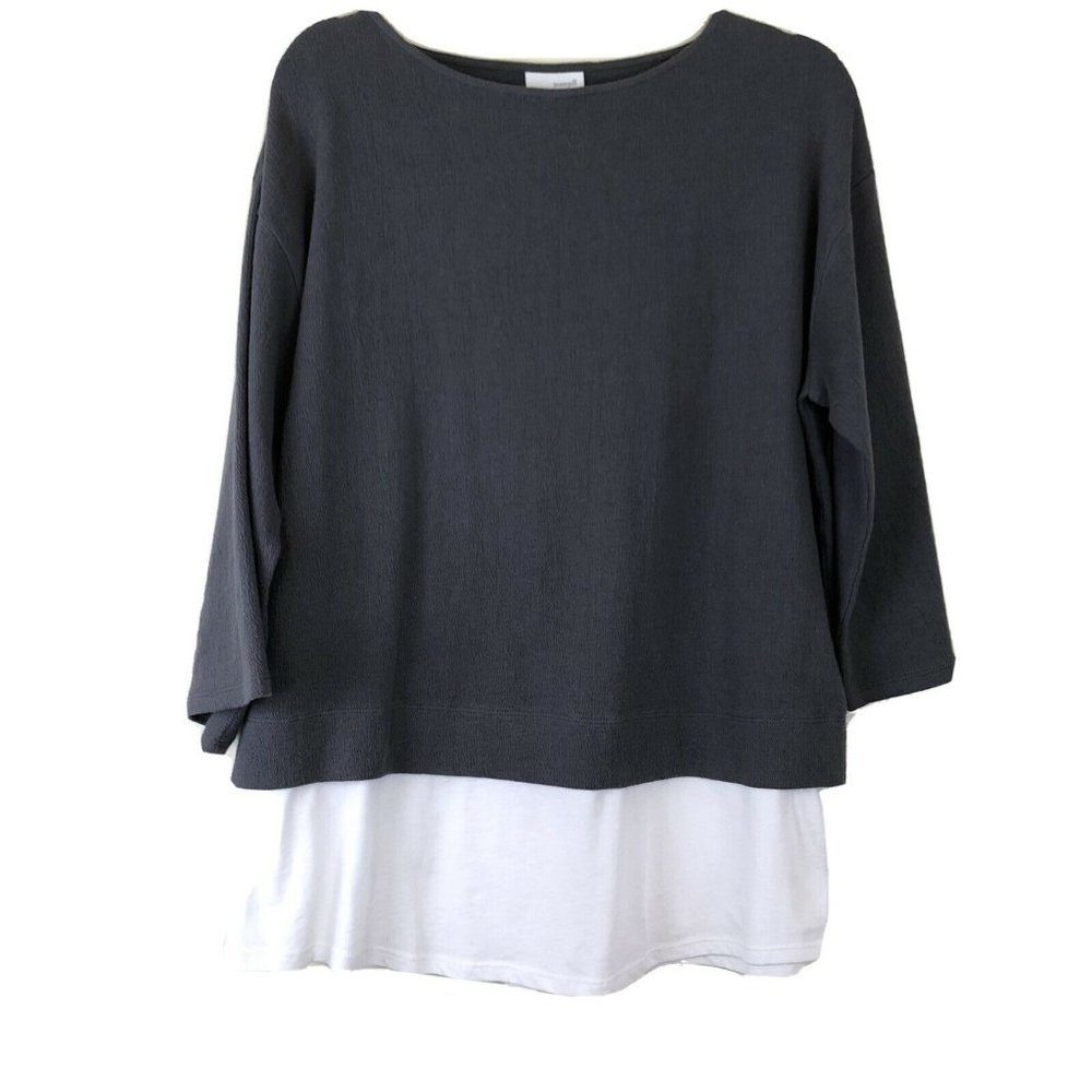 Pure Jill Oversized Long Sleeve Pullover Top